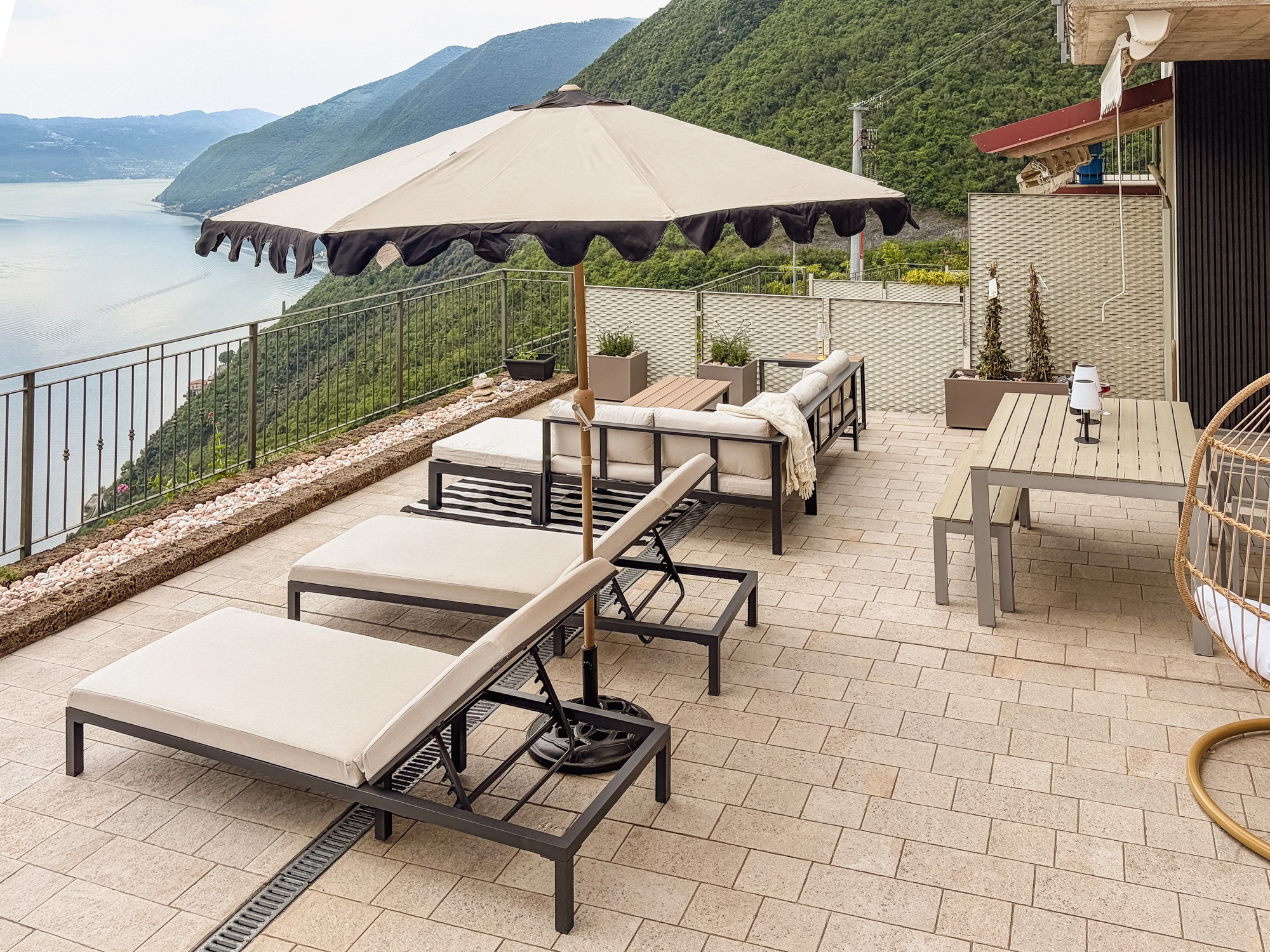 The terrace